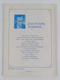 Kulttuurikyminää : runoproosaa ja aatosjulkaisuja