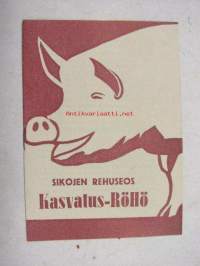 Kasvatus-Röhö sikojen rehuseos -esite