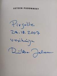 Veteen pudonneet (signeerattu, tekijän omiste)