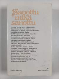 Sanottu mikä sanottu