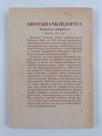 Historiankirjoitus - kehityksen pääpiirteet