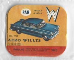 Aero Willys - autokuva  autokortti, keräilykuva, kahvipakettikuva  -
