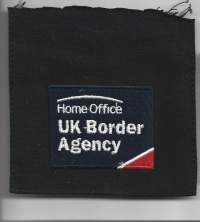 UK Border Agency /Yhdistyneen kuningaskunnan rajavirasto (UKBA)  - hihamerkki kangasmerkki