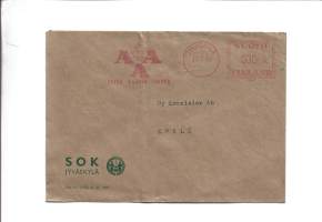 SOK Jyväskylä   - firmakuori 1962