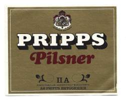 Pripps Pilsner II A  olutetiketti