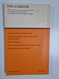 Zur Kritik der philosophischen Grundpositionen des Wiener Kreises