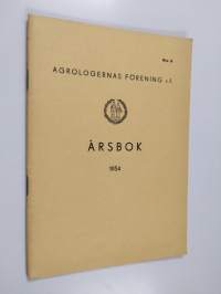 Agrologernas förening r.f. årsbökker 1954