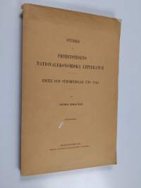 Studier i frihetstidens nationalekonomiska litteratur : idéer och strömningar 1718-1740