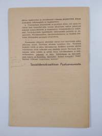 Sosialidemokraattisen puolueen tämän hetken ohjelma : hyväksytty sos.-dem. puolueneuvoston kokouksessa 30.3.1941