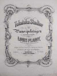 Tekniska studier för Piano spelningen ; Nyaste wiener-methoden för pianofortespelning : samling af Melodiska Original Äfningar i progeressiv ordning för den först...