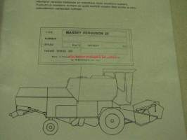 Massey Ferguson 20 leikkuupuimuri -käyttöohjekirja