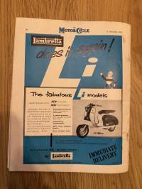 The Motor Cycle 11.12.1958 - english motorcycle magazine / englantilainen moottoripyörälehti