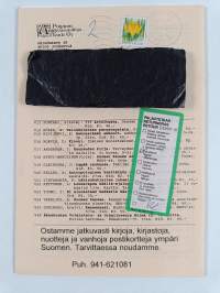 Kirjojen postimyyntiluettelo n:o 8 kesä 1994