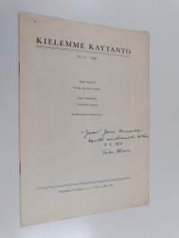 Kielemme käytäntö n:o 2/1968 : Viestiä, viestintä, viestimet (eripainos)