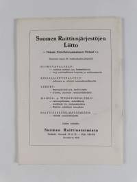 Raittiuskasvatustoimikunnan mietintö 29.5.1962