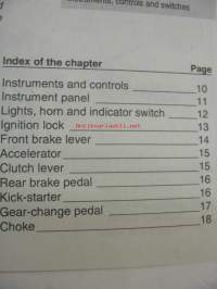 Bultaco Lobito owner´s manual -omistajan käsikirja englanniksi