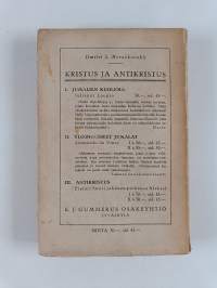 Antikristus : Pietari Suuri ja hänen poikansa Aleksei : historiallinen romaani Venäjän suuruuden ajoilta 2. osa