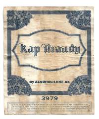 Kap Brandy nr 3979 - viinaetiketti