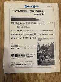 The Motor Cycle 19.4.1962 - english motorcycle magazine / englantilainen moottoripyörälehti