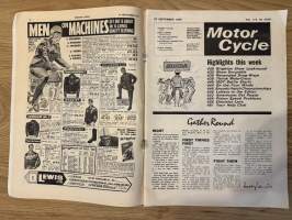 Motor Cycle 23.9.1965 - english motorcycle magazine / englantilainen moottoripyörälehti