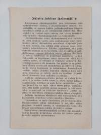 Kotirintaman yhtenäisyys-juhla : ohjelmavihkonen