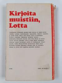 Kirjoita muistiin, Lotta