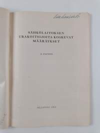 Sähkölaitoksen urakoitsijoita koskevat määräykset