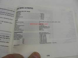 Suzuki GSX-R1100 owner´s manual -käyttöohjekirja englanniksi