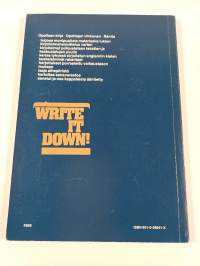 Write it down