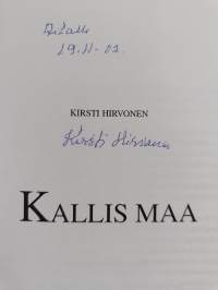 Kallis maa (signeerattu, tekijän omiste)