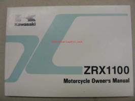 Kawasaki ZRX1100 (ZR1100-C2, ZR1100-D2) owner´s manual -käyttöohjekirja englanniksi