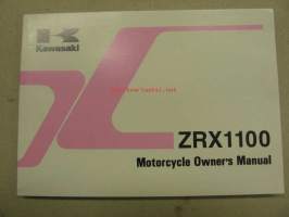 Kawasaki ZRX1100 (ZR1100-C3, ZR1100-D3) owner´s manual -käyttöohjekirja englanniksi