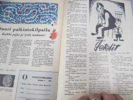 Kurre 1955 - Postipankki kevättervehdys - asiakaslehti; Sähköiset reikäkorttikoneet, Kaikki maksaa -kuvasarja, Rahapaja, Postilaatikot kuntoon, Postitalo Hämeenlinna