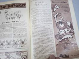 Lasten Maailma 1955 nr 6, tehtäviä, tarinoita, sarjakuvia, päätoimittaja Markus Rautio, Paperinen Nalle - takasivun paperinukke