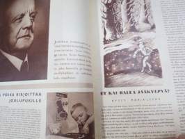 Lasten Maailma 1955 nr 11, tehtäviä, tarinoita, sarjakuvia, päätoimittaja Markus Rautio, takasivu leikattava nuken kehto