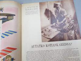 Lasten Maailma 1955 nr 10, tehtäviä, tarinoita, sarjakuvia, päätoimittaja Markus Rautio,kuvituksia mm. Maija Karma