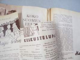 Lasten Maailma 1955 nr 10, tehtäviä, tarinoita, sarjakuvia, päätoimittaja Markus Rautio,kuvituksia mm. Maija Karma