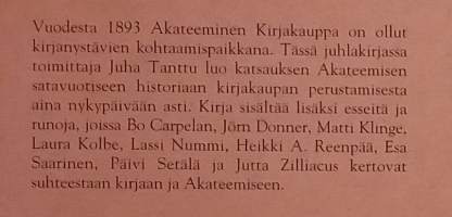Kohtaamispaikkana Akateeminen 1893 - 1993. ( Yrityshistoriikki, kirjakaupat )