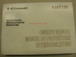 Kawasaki KMX125 (KMX125-B11) owner´s manual -käyttöohjekirja englanniksi
