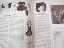 Lasten Maailma 1954 nr 12, tehtäviä, tarinoita, sarjakuvia, päätoimittaja Markus Rautio, kuvituksia mm. Maija Karma, takasivu joulukalenteri