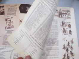 Lasten Maailma 1954 nr 12, tehtäviä, tarinoita, sarjakuvia, päätoimittaja Markus Rautio, kuvituksia mm. Maija Karma, takasivu joulukalenteri