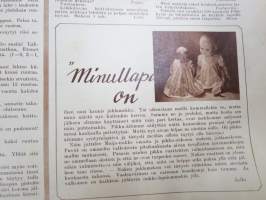 Lasten Maailma 1954 nr 3, tehtäviä, tarinoita, sarjakuvia, päätoimittaja Markus Rautio, kuvituksia mm. Maija Karma, takasivu &quot;Pienen aasin peli&quot;