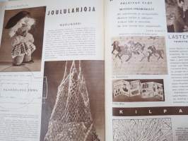 Lasten Maailma 1954 nr 11, tehtäviä, tarinoita, sarjakuvia, päätoimittaja Markus Rautio, kuvituksia mm. Maija Karma, takasivu Intiaaneja -leikkuuhahmot