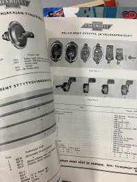 Chevrolet - alkuperäisiä varaosia - Delco-Remy, Harrison, Carter, Guide, Hyatt, New Departure, Fitzgerald, Lovejoy, Hyatt, AC -alkuperäinen Hedengren-luettelo 1938