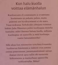 Auta minut kuolemaan - Armollinen, rikollinen eutanasia.  ( Kuolinapu )