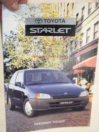 Toyota Starlet 1996 tekniset tiedot -myyntiesite