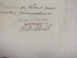 Sähkö- ja Koneliike K. Vihanto, Loimaa, 24.8.1926 -asiakirja