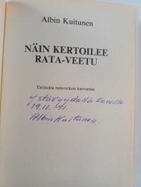 Näin kertoilee Rata-Veetu : tarinoita rataverkon kasvaessa (tekijän omiste)