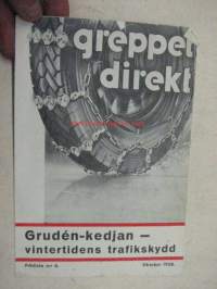 Grudén-kedjan prislista nr 6 oktober 1938 -lumiketjumainos