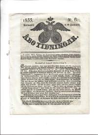 Åbo Tidningar    1833  nr  6